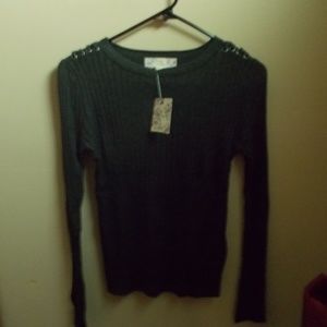 NWT PINK REPUBLIC SHOULDER DETAIL SWEATER SZ. S